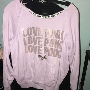 Pink crew neck